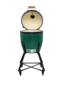 Big Green Egg Small Keramikgrill Starter - Paket -Küchengrill Angebote Big Green Egg Small in Nest deckel offen