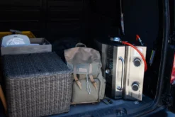 Grillfürst G201E 2-Brenner Gasgrill Portabel V2 - Campinggrill / Balkongrill 50mbar - Inkl. Untergestell -Küchengrill Angebote Grillfuerst Camping Gasgrill G201 Kofferraum 1