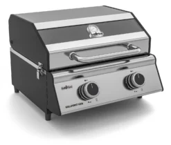 Grillfürst G201E 2-Brenner Gasgrill Portabel V2 - Campinggrill / Balkongrill 50mbar -Küchengrill Angebote Grillfuerst Gasgrill Campinggrill G201 tragbar 1