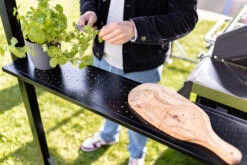 Grillfürst Premium Grillpavillon Aus Stahl Mit Wetterfestem Metalldach Und Ablageflächen -Küchengrill Angebote Grillfuerst Grillpavillon Ablage