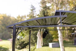 Grillfürst Premium Grillpavillon Aus Stahl Mit Wetterfestem Metalldach Und Ablageflächen -Küchengrill Angebote Grillfuerst Grillpavillon Gasgrill Garten Stahl