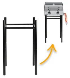 Grillfürst G201E 2-Brenner Gasgrill Portabel V2 - Campinggrill / Balkongrill 50mbar - Inkl. Untergestell -Küchengrill Angebote Grillfuerst Untergestell Campinggrill G201E 1 1