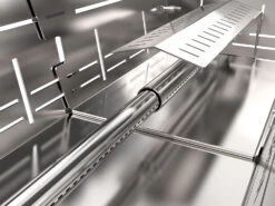 Knister Edelstahl-Gasgrill - Ausziehbarer Kompaktgrill 17 Knister Edelstahl-Gasgrill - Ausziehbarer Kompaktgrill -Küchengrill Angebote Knister Edelstahl Gasgrill Kompaktgrill Brenner Detail