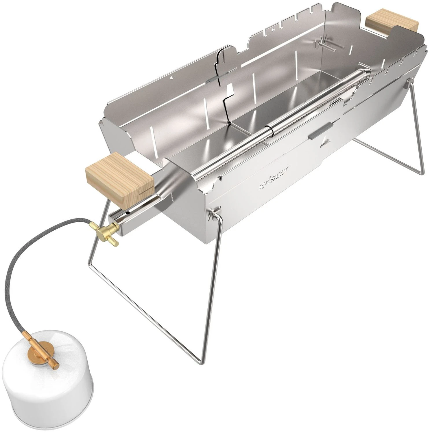 Knister Edelstahl-Gasgrill - Ausziehbarer Kompaktgrill 3 Knister Edelstahl-Gasgrill - Ausziehbarer Kompaktgrill – Bild 3