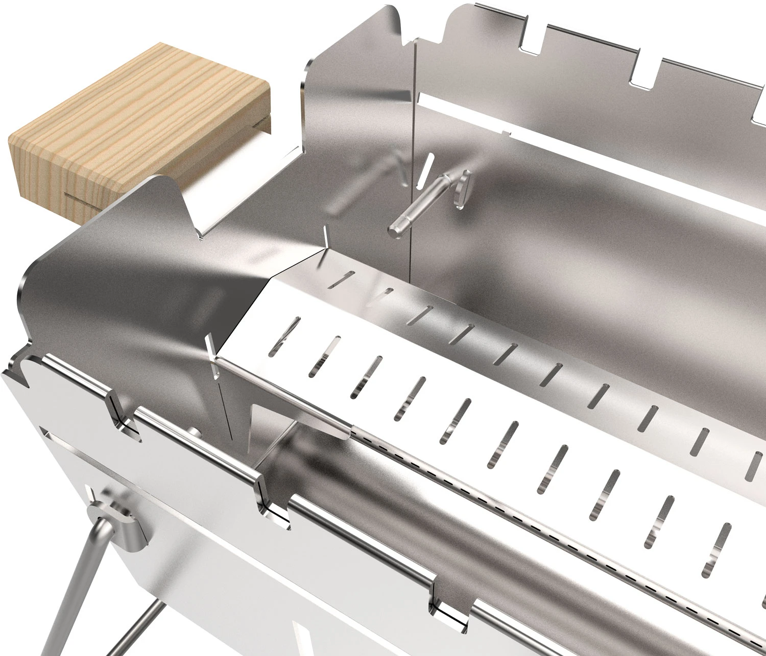 Knister Edelstahl-Gasgrill - Ausziehbarer Kompaktgrill 8 Knister Edelstahl-Gasgrill - Ausziehbarer Kompaktgrill – Bild 8