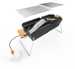 Knister Gasgrill - Ausziehbarer Kompaktgrill -Küchengrill Angebote Knister Gasgril Aufbau Bauteile