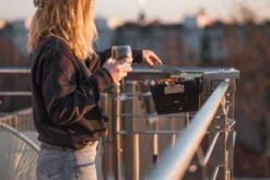 Knister Gasgrill - Ausziehbarer Kompaktgrill -Küchengrill Angebote Knister Gasgrill Balkongelaender