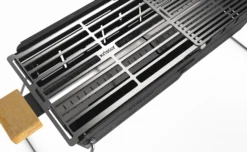 Knister Gasgrill - Ausziehbarer Kompaktgrill -Küchengrill Angebote Knister Gasgrill Detail Grillrost Edelstahl