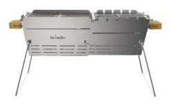 Knister Grill Premium - Ausziehbarer Holzkohle Kompaktgrill