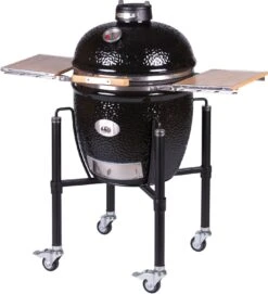 Monolith Grill CLASSIC BBQ GURU - PRO-Serie 2.0 Schwarz - MIT Gestell Und Seitentischen - Inkl. DynaQ Controller Set -Küchengrill Angebote Monolith Keramik Grill Classic PRO Serie 2 0 129001 black 4