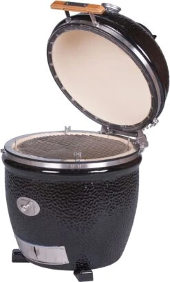 Monolith Grill CLASSIC BBQ GURU - PRO-Serie 2.0 Schwarz - OHNE Gestell Und Seitentische - Inkl. DigiQ Controller Set -Küchengrill Angebote Monolith Keramik Grill Classic PRO Serie 2 0 129002 black 11