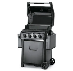 Napoleon Freestyle 425 Gasgrill, Graphit - Modell 2023 - X-DEAL Inkl. Drehspiess -Küchengrill Angebote Napoleon Freestyle 425 Gasgrill Side Deckel offen