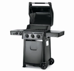 Napoleon Freestyle 365 Gasgrill, Graphit - Mit Sizzle Zone - Modell 2023 - X-DEAL Inkl. Drehspiess -Küchengrill Angebote Napoleon Gasgrill Freestyle 365 Side Deckel offen