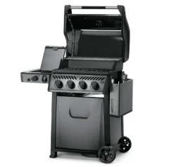 Napoleon Freestyle 425 Gasgrill, Graphit - Mit Sizzle Zone - Modell 2023 -Küchengrill Angebote Napoleon Gasgrill Freestyle 425 Sizzle Zone Seite abgeklappt