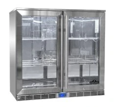 Napoleon Outdoor - Kühlschrank, 210 Liter, 2-türig Mit Doppelverglasung Und LED Beleuchtung - Wasserdicht Nach IP24 -Küchengrill Angebote Napoleon Outdoor Kueche Kuehlschrank NFR210ODGL