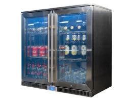 Napoleon Outdoor - Kühlschrank, 210 Liter, 2-türig Mit Doppelverglasung Und LED Beleuchtung - Wasserdicht Nach IP24