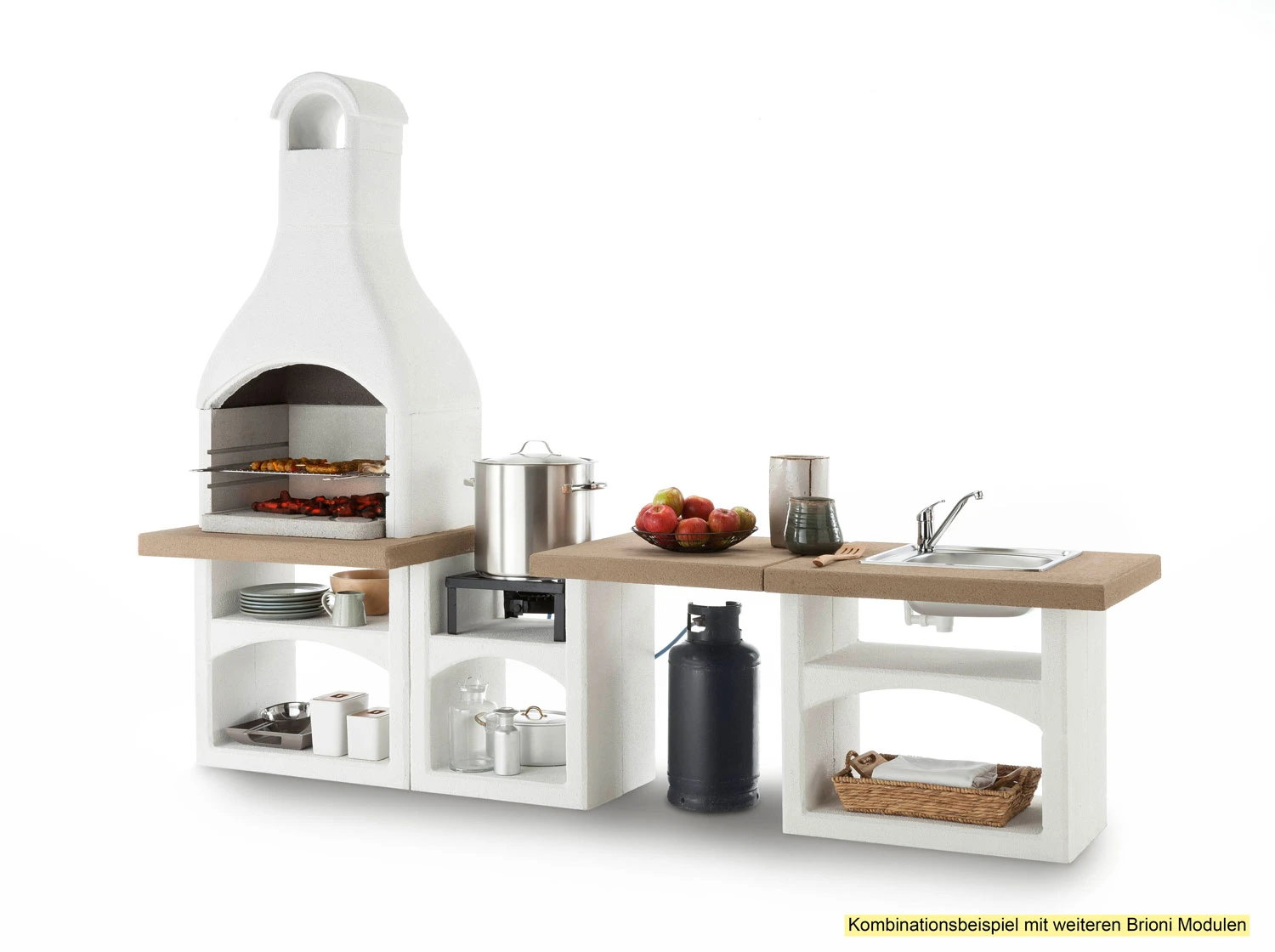 Palazzetti Outdoor Küche: Modul Grillkamin Brioni Inkl. Montagematerial 2 Palazzetti Outdoor Küche: Modul Grillkamin Brioni Inkl. Montagematerial – Bild 2
