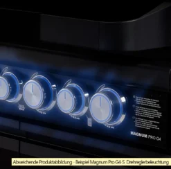 Rösle Gasgrill Magnum PRO G3 - Modell 2023 14 Rösle Gasgrill Magnum PRO G3 - Modell 2023 -Küchengrill Angebote Roesle Magnum Pro Drehregler beleuchtet Beispiel G4 S