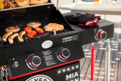 Rösle Videro G2-S VARIO+ Schwarz Gasgrill - FC Bayern Edition -Küchengrill Angebote Roesle Videro G2 S FC Bayern Grill