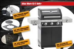 Rösle Gasgrill Videro G3-S VARIO+ Schwarz - Modell 2023 - X-DEAL Inkl. Abdeckhaube, Grillplatte Und Drehspieß 22 Rösle Gasgrill Videro G3-S VARIO+ Schwarz - Modell 2023 - X-DEAL Inkl. Abdeckhaube, Grillplatte Und Drehspieß -Küchengrill Angebote Roesle Videro G3 S Vario Gasgrill Highlights