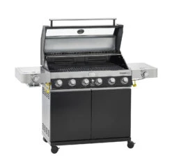 Rösle Gasgrill Videro G6-S VARIO+ - Modell 2023 - X-DEAL Inkl. Abdeckhaube Und Grillplatte -Küchengrill Angebote Roesle Videro G6 S Vario schwarz 25527 Deckel 1