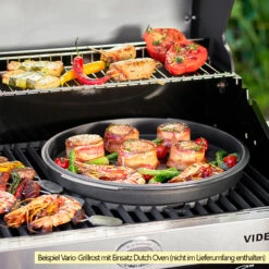 Rösle Gasgrill Videro G6-S VARIO+ - Modell 2023 - X-DEAL Inkl. Abdeckhaube Und Grillplatte -Küchengrill Angebote Roesle Videro Gasgrill Vario Grillrost Mood 4
