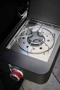 Rösle Videro G2-S VARIO+ Schwarz Gasgrill - FC Bayern Edition -Küchengrill Angebote Roesle Videro Seitenkocher FC Bayern Edition 1